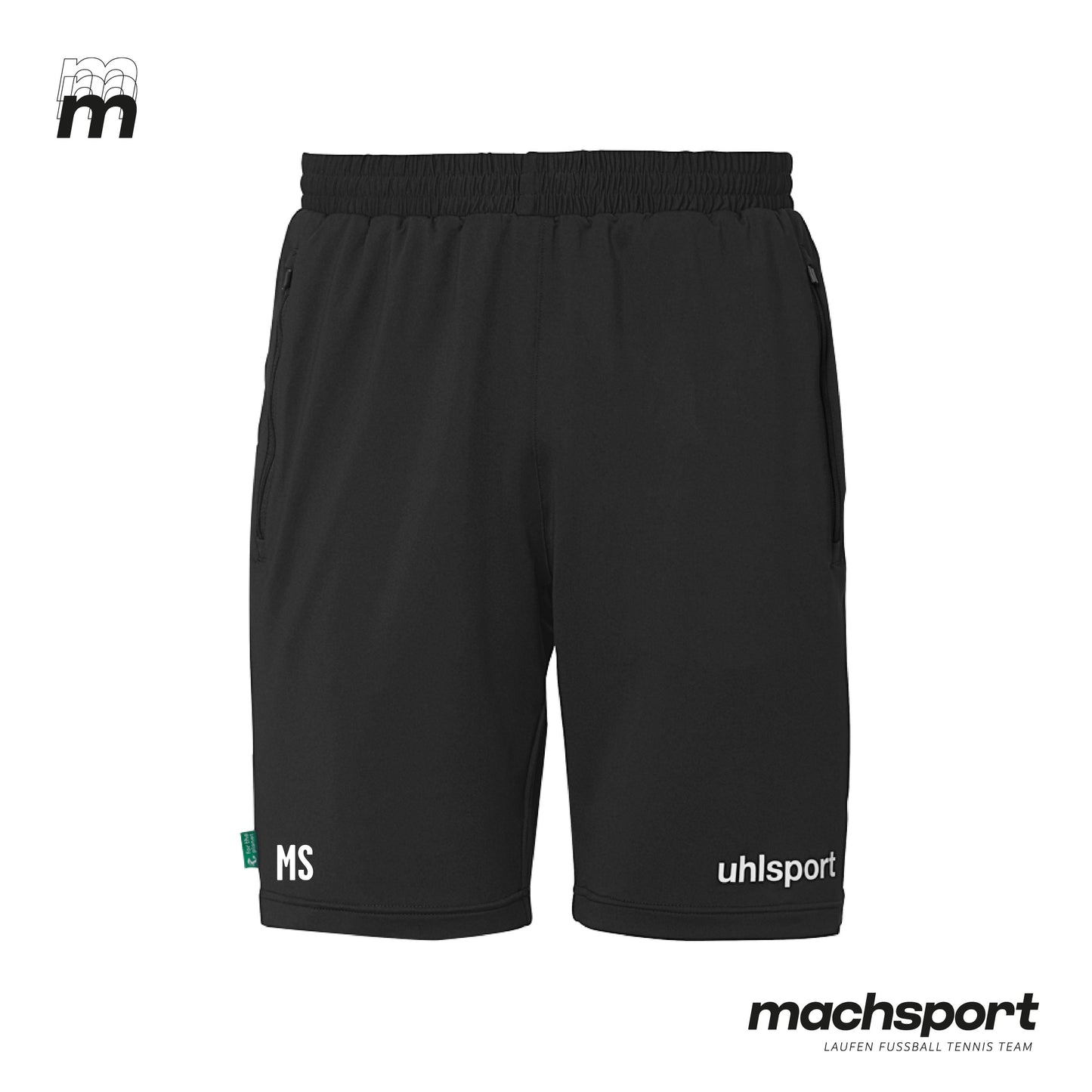 SPG Wilhering/Mühlbach Trainingsshorts mit Reißverschluss Vorderansicht