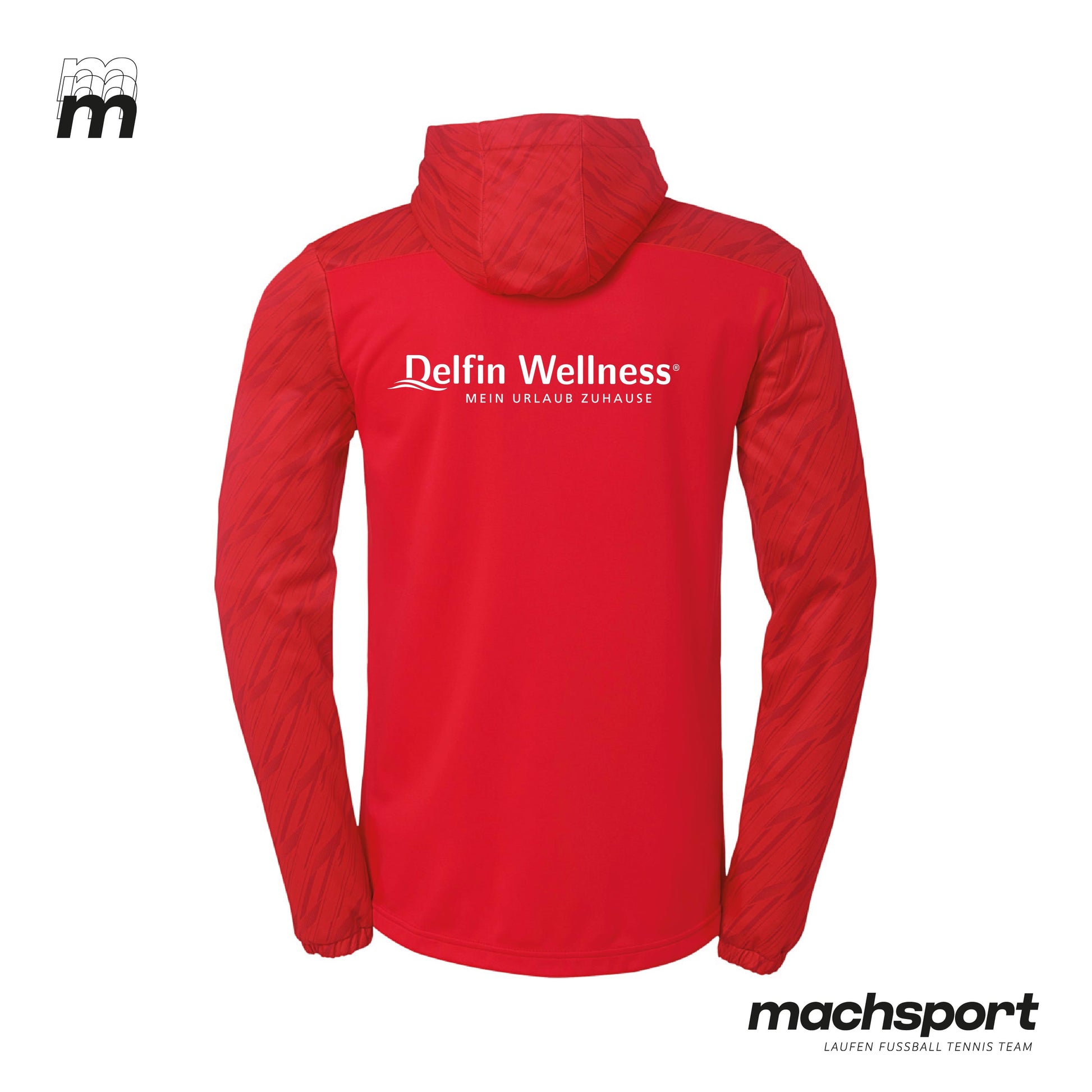 SPG Wilhering/Mühlbach NW Trainingsjacke mit Kapuze Rückansicht – Bild 