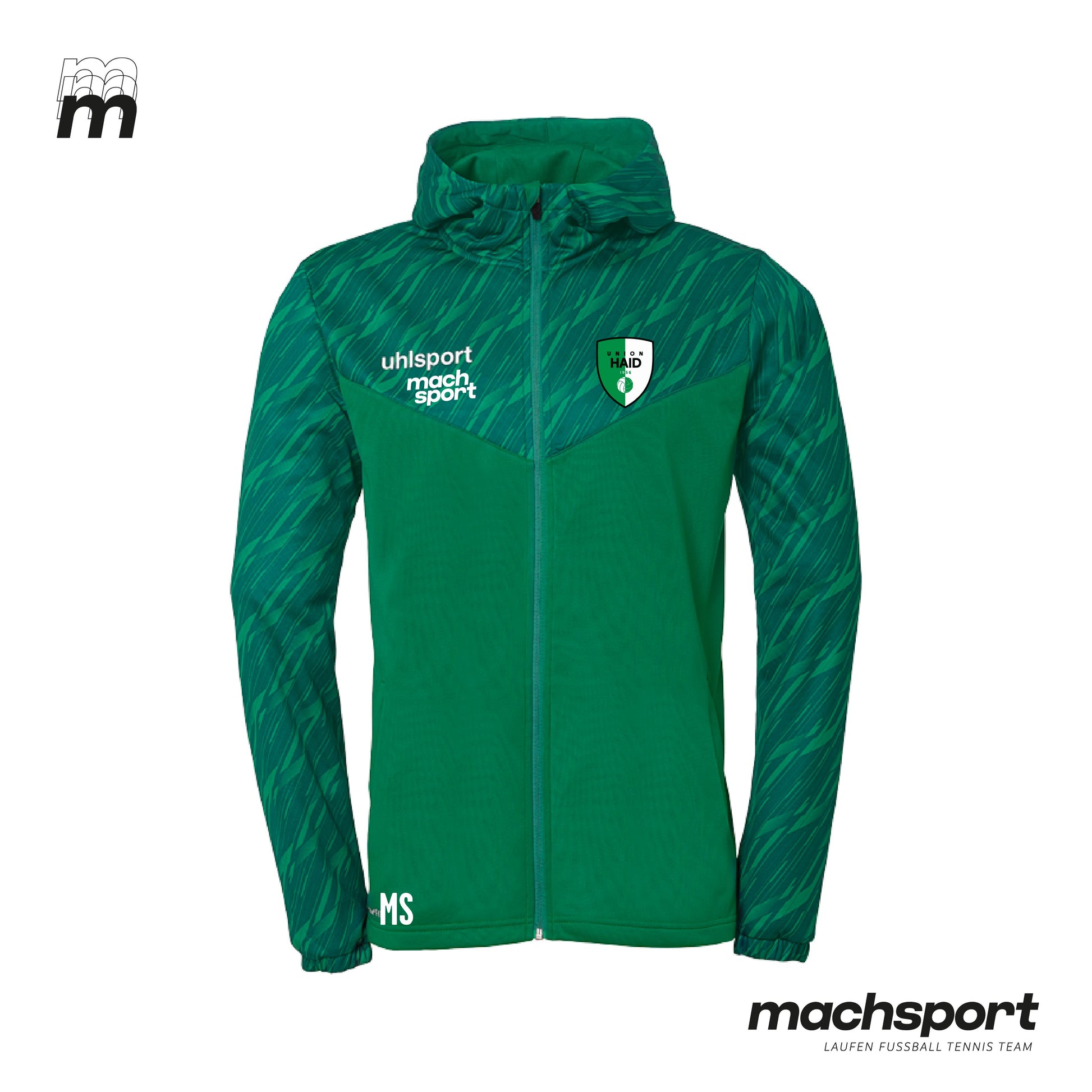 Union Haid Trainingsjacke mit Kapuze - machsport – Bild 