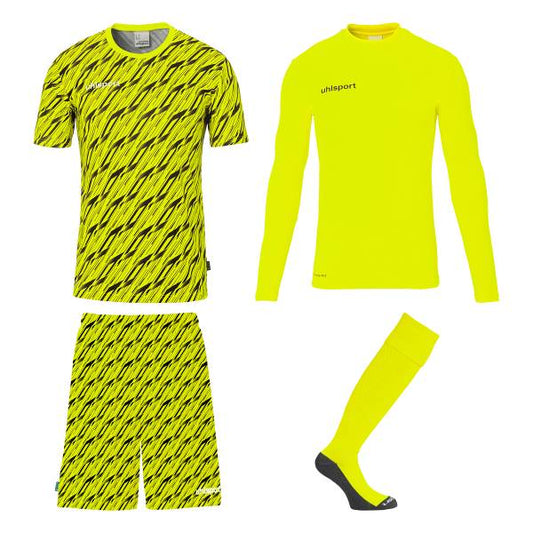 Uhlsport Torwartset Progressive – neongelb / M