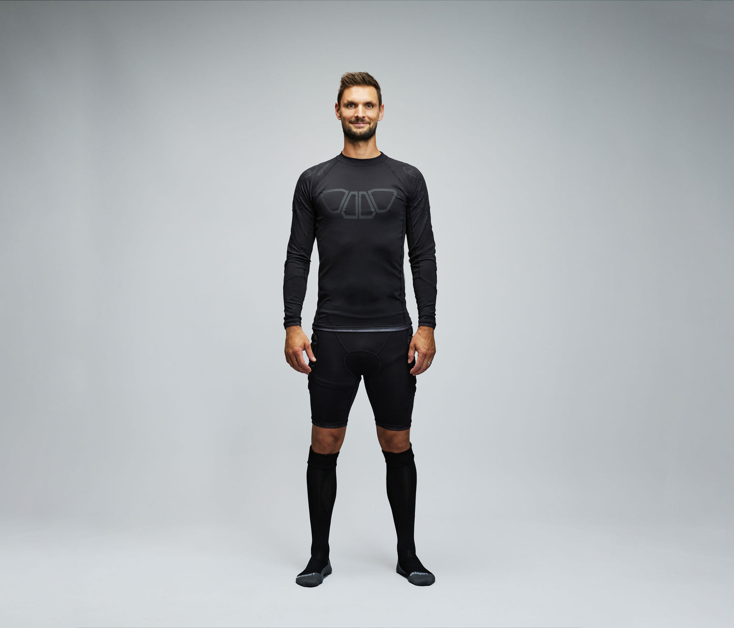 Uhlsport Herrenshirt Bionikframe Baselayer Black Edition - machsport