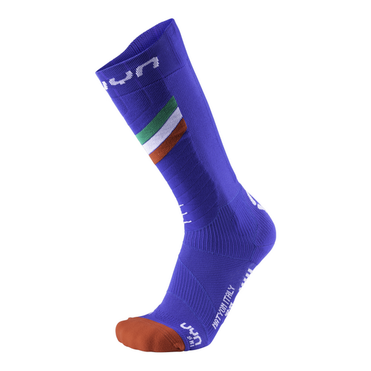 UYN Skisocken Natyon Socks Italy – Rückansicht – blau / 39-41