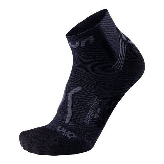 UYN Laufsocken schwarz Man Run Super Fast Socks – schwarz / 45-47