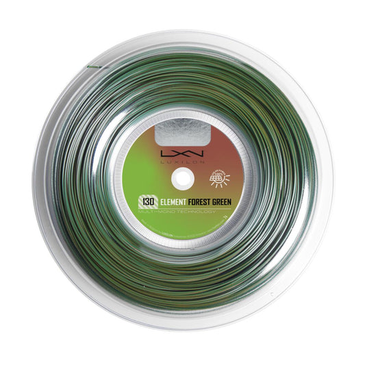 Wilson Tennissaiten Element Forest Green, 1,30 mm, 200 Meter – grün / ONE SIZE