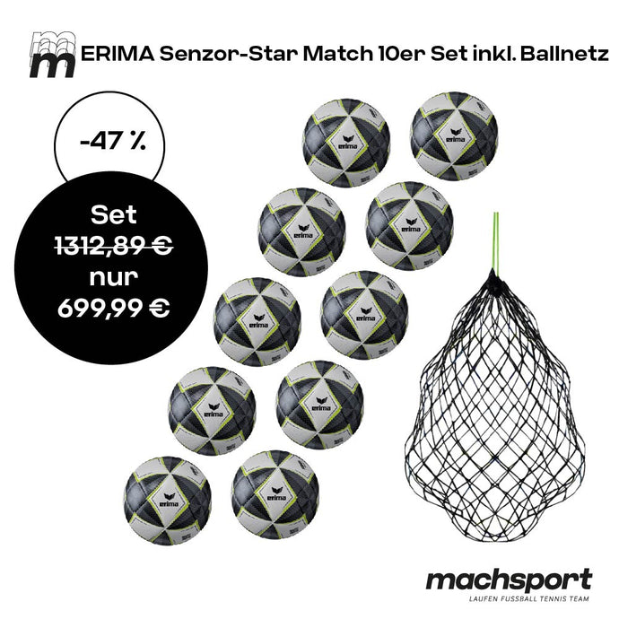 Erima Senzor-Star Match 10er-Set inkl. Ballnetz