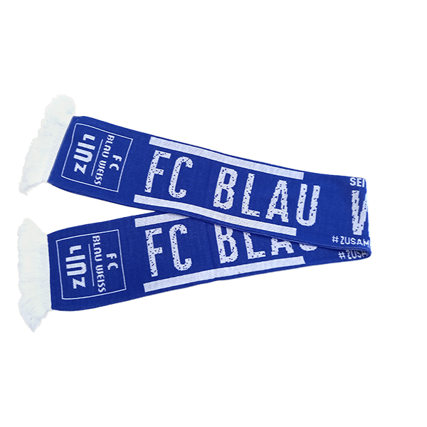 FC Blau-Weiß Linz Strickschal #zusammenderV