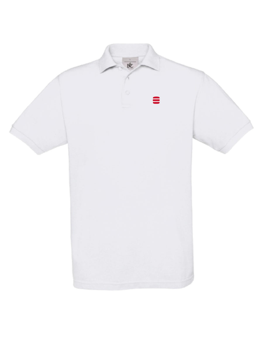 BURGERISTA Poloshirt Classic Herren/Damen weiß - machsport